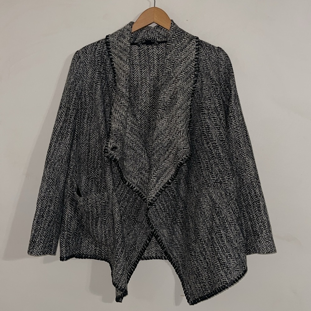 AllSaints Alpha Roux Italian Cloth Wool casual Jacket Size 8